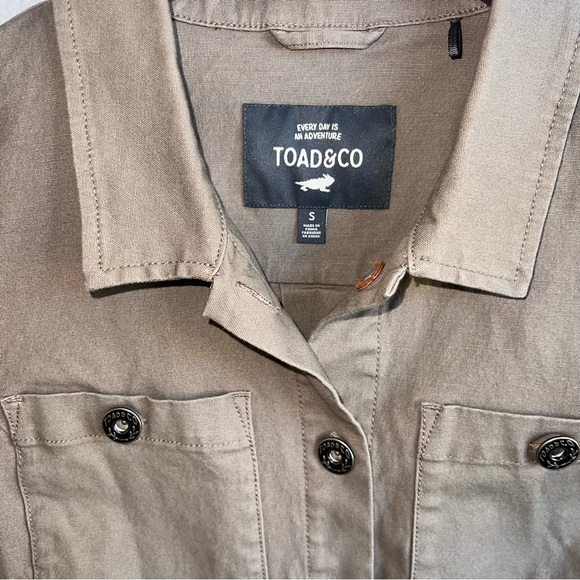 Toad & Co Huxley Canvas Jacket Women’s Small Light Brown Oragnic Cotton - Picture 6 of 6